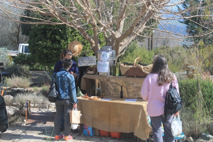 Рынок сельскохозяйственных продуктов в деревне Пано Акурдалия